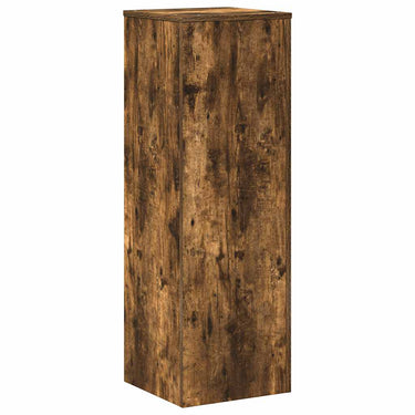 Vidaxl plantenstandaard 33x33x100 cm bewerkt hout gerookt eikenkleurig