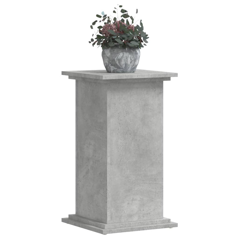 Load image into Gallery viewer, Vidaxl plantenstandaard 33x33x60 cm bewerkt hout betongrijs

