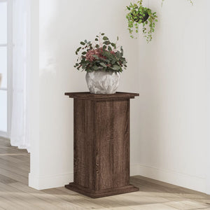 Vidaxl plantenstandaard 33x33x60 cm bewerkt hout bruin eikenkleurig