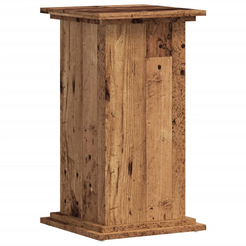 Load image into Gallery viewer, Vidaxl plantenstandaard 33x33x60 cm bewerkt hout oud houtkleurig
