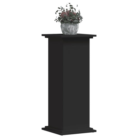 Vidaxl plantenstandaard 33x33x80 cm bewerkt hout zwart