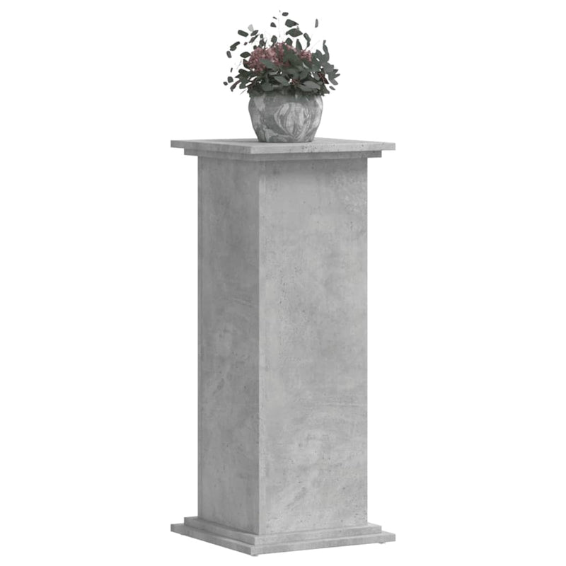 Load image into Gallery viewer, Vidaxl plantenstandaard 33x33x80 cm bewerkt hout betongrijs
