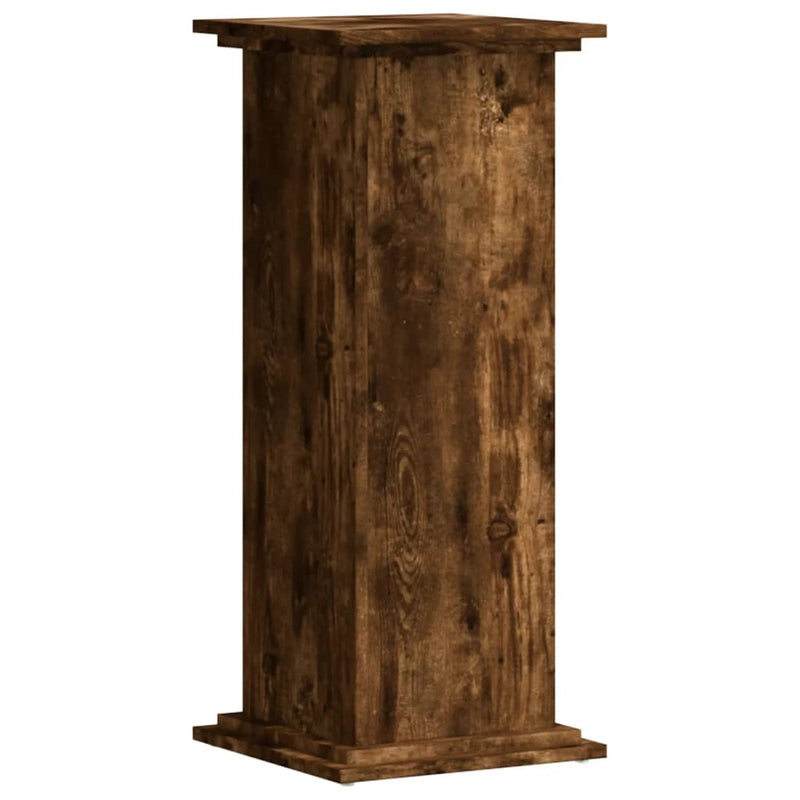 Load image into Gallery viewer, Vidaxl plantenstandaard 33x33x80 cm bewerkt hout gerookt eikenkleurig
