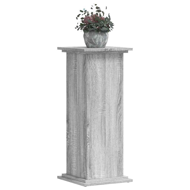 Load image into Gallery viewer, Vidaxl plantenstandaard 33x33x80 cm bewerkt hout grijs sonoma eiken
