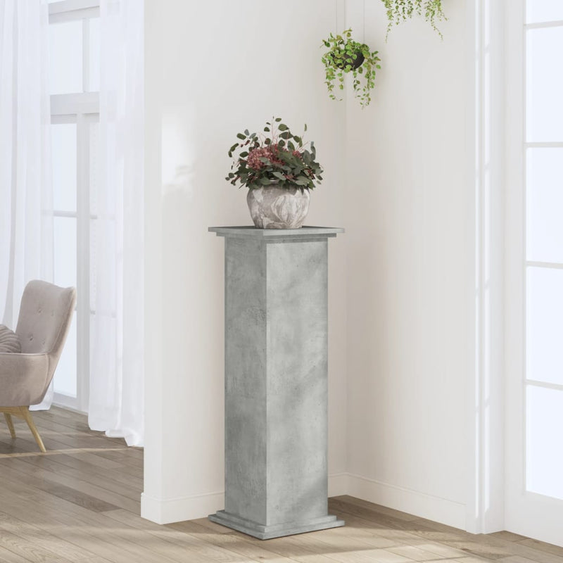 Load image into Gallery viewer, Vidaxl plantenstandaard 33x33x100 cm bewerkt hout betongrijs
