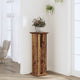 Vidaxl plantenstandaard 33x33x100 cm bewerkt hout oud houtkleurig