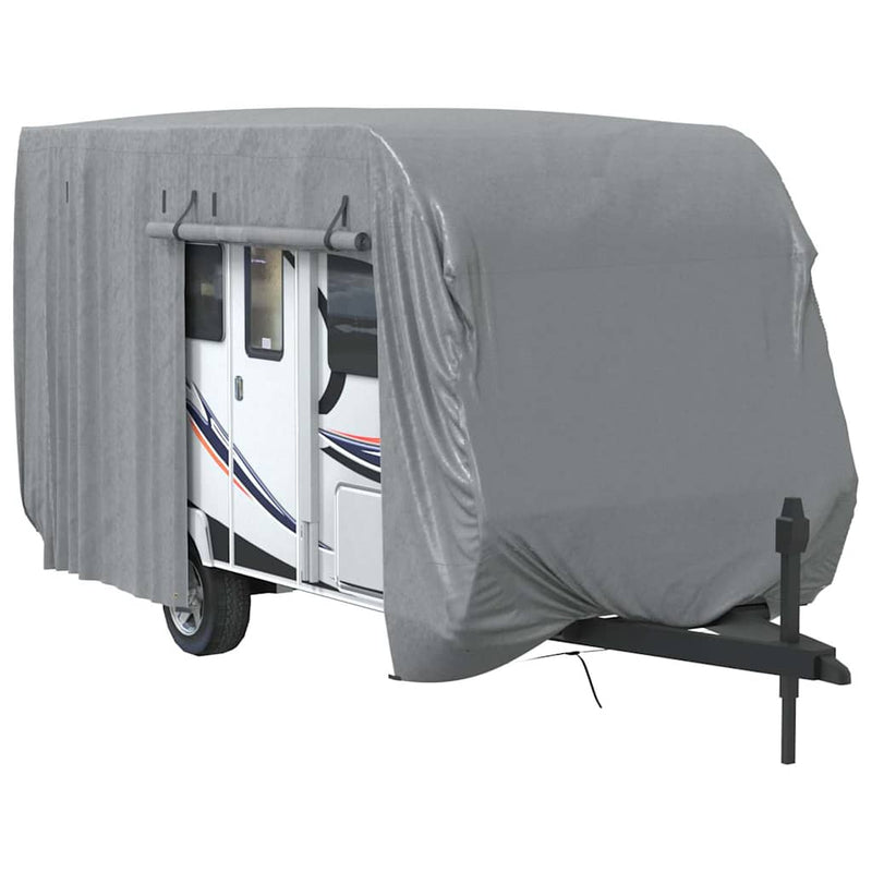 Load image into Gallery viewer, Vidaxl caravanhoes 460x250x220 cm vliesvlies grijs
