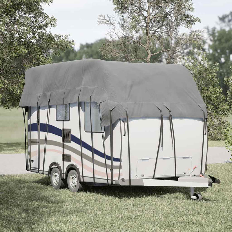 Load image into Gallery viewer, Vidaxl caravan dakbedekking 500x300 cm vliesvlies grijs
