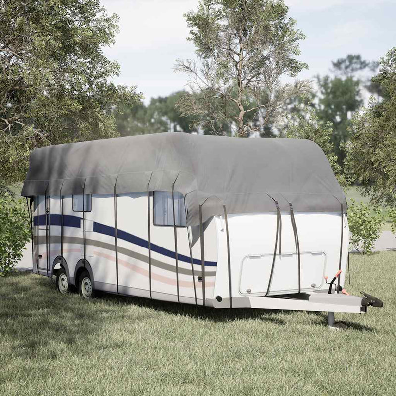 Load image into Gallery viewer, Vidaxl caravan dakbedekking 700x300 cm vliesvlies grijs
