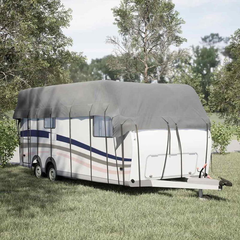 Load image into Gallery viewer, Vidaxl caravan dakbedekking 800x300 cm vliesvlies grijs
