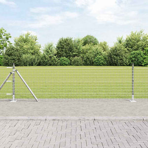 Vidaxl afrasteringspaal 26 pcs grijs 3,2 x 3,2 x 50 cm