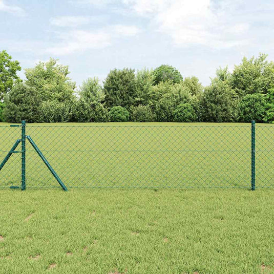 Vidaxl afrasteringspaal groen 25 x 0,6 m (40 x 40 mm gaas)