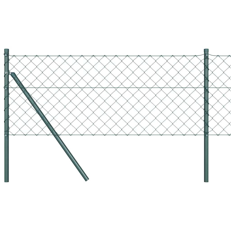 ギャラリービューアに画像をロードする, Vidaxl afrasteringspaal groen 0,8 x 25 m (60 x 60 mm gaas) staal
