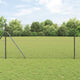Vidaxl afrasteringspaal grijs 10 x 1 m (40 x 40 mm gaas) staal en pvc