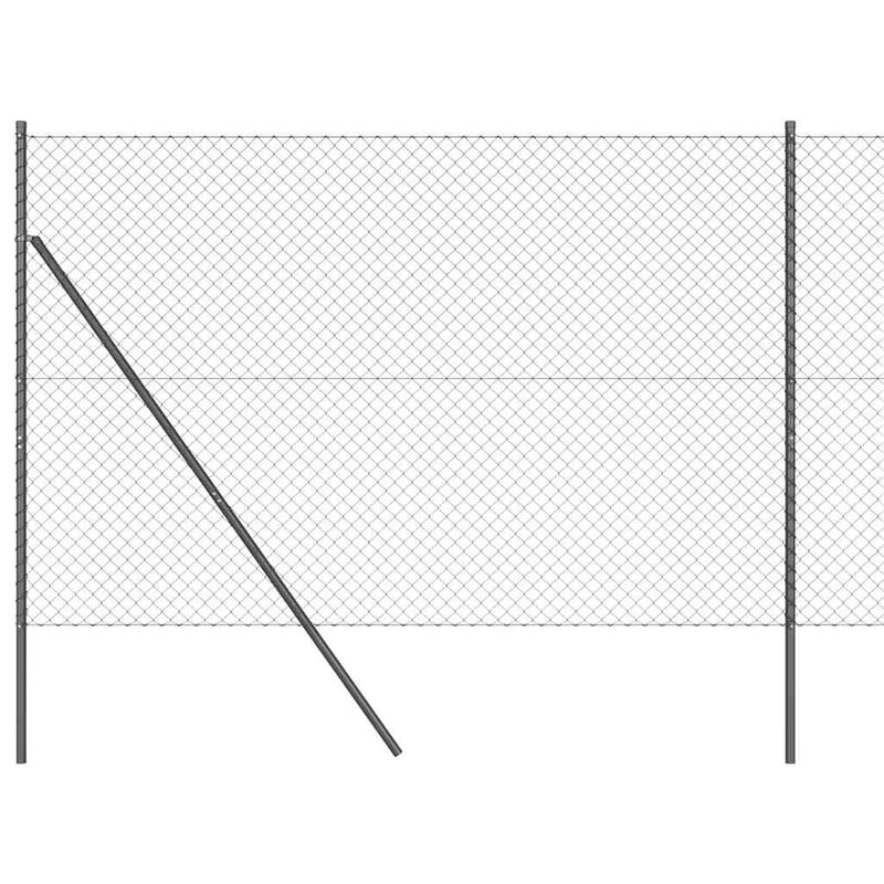 Afbeelding laden in galerijviewer, Vidaxl afrasteringspaal grijs 10 x 1,5 m (40 x 40 mm gaas)
