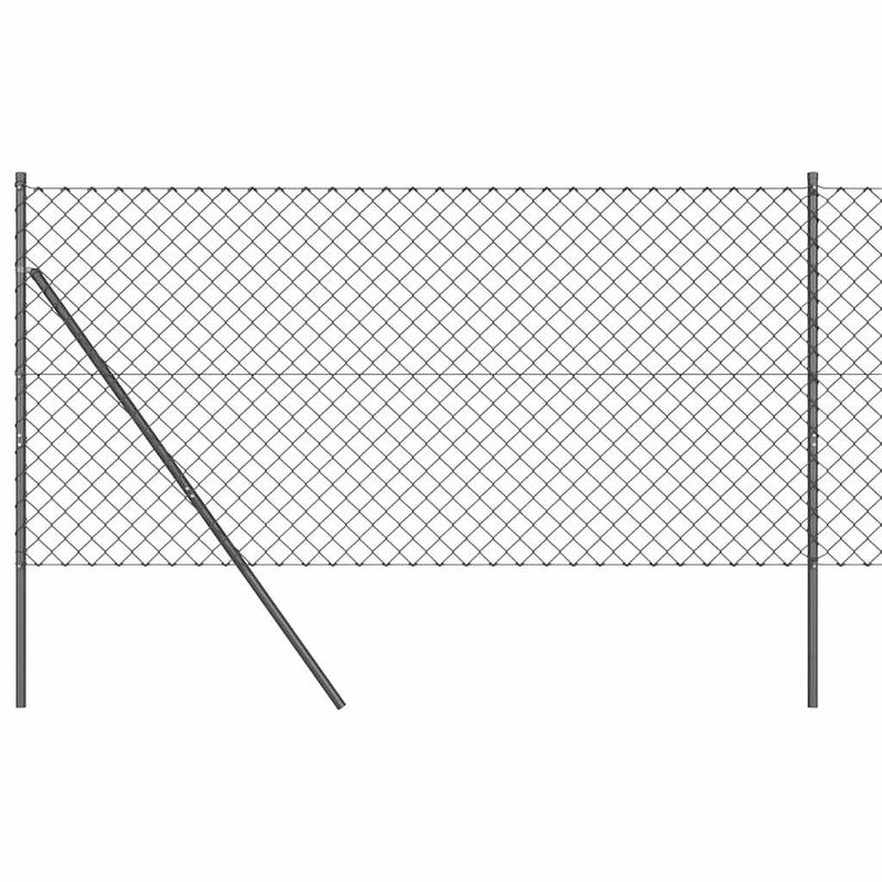 ギャラリービューアに画像をロードする, Vidaxl afrasteringspaal grijs 10 x 1,4 m (60 x 60 mm gaas)
