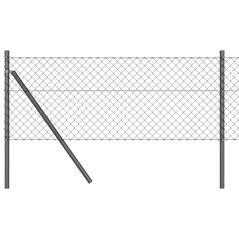 Afbeelding laden in galerijviewer, Vidaxl afrasteringspaal grijs 25 x 0,4 m (40 x 40 mm gaas)

