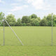 Vidaxl afrasteringspaal zilver 10 x 1,6 m (60 x 60 mm gaas) staal