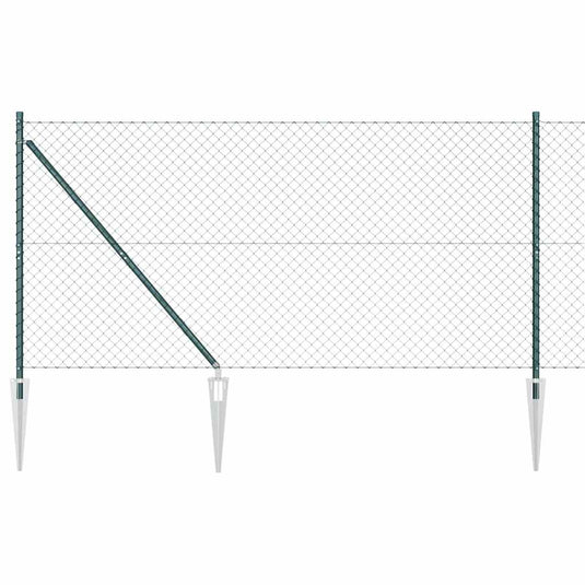Vidaxl afrasteringspaal groen 10 x 1,2 m (40 x 40 mm gaas)