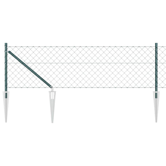 Vidaxl afrasteringspaal groen 10 x 0,8 m (60 x 60 mm gaas)