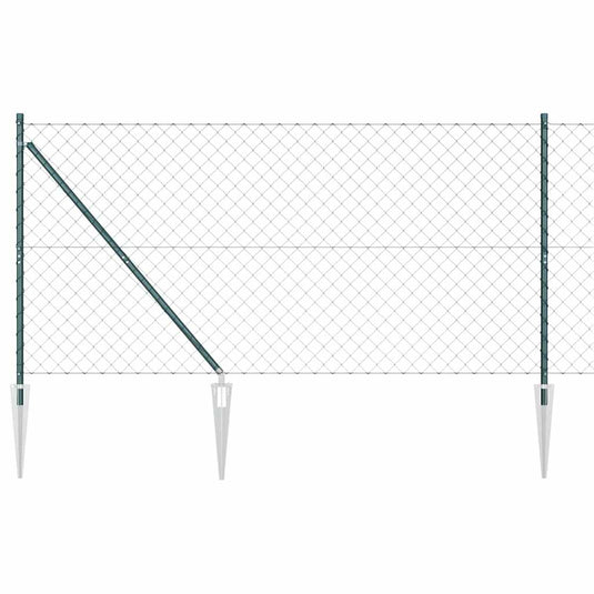Vidaxl afrasteringspaal groen 10 x 1,4 m (60 x 60 mm gaas)