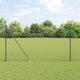 Vidaxl afrasteringspaal grijs 10 x 1,5 m (60 x 60 mm gaas)