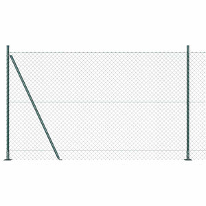 Vidaxl afrasteringspaal groen 10 x 1,4 m (40 x 40 mm gaas)