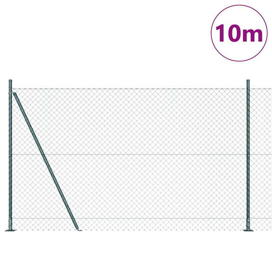 Vidaxl afrasteringspaal groen 10 x 1,4 m (40 x 40 mm gaas)