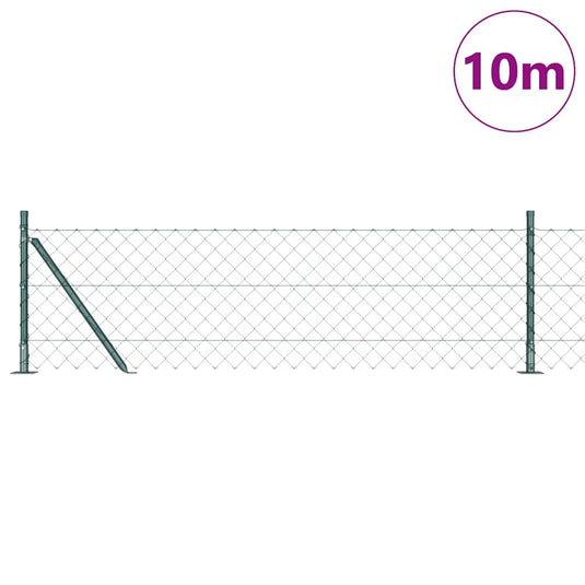 Vidaxl afrasteringspaal groen 10 x 0,6 m (60 x 60 mm gaas)
