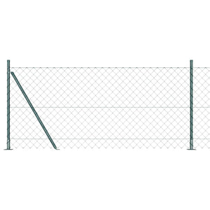 Vidaxl afrasteringspaal groen 10 x 1 m (60 x 60 mm gaas) staal en pvc