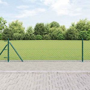 Vidaxl afrasteringspaal groen 25 x 0,4 m (40 x 40 mm gaas)