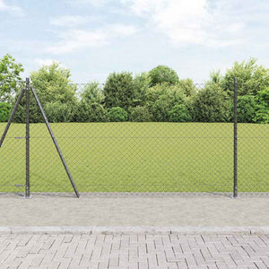Vidaxl afrasteringspaal grijs 10 x 1,2 m (40 x 40 mm gaas)