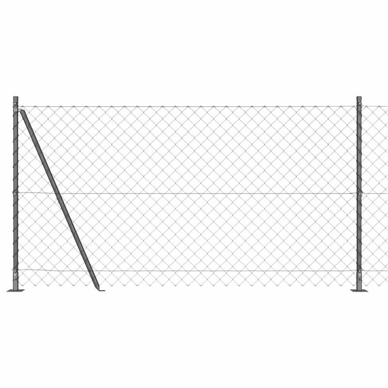 Afbeelding laden in galerijviewer, Vidaxl afrasteringspaal grijs 10 x 1,2 m (60 x 60 mm gaas)
