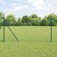 Vidaxl hek met paal groen 1,4 x 10 m staal en pvc