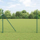 Vidaxl hek met paal groen 1,6 x 10 m staal en pvc