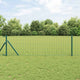 Vidaxl hek met paal groen 0,6 x 10 m staal en pvc