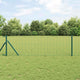 Vidaxl hek met paal groen 0,4 x 25 m staal en pvc