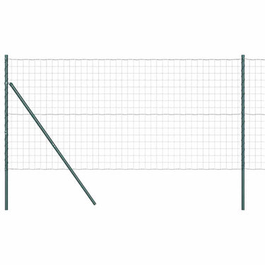 Vidaxl hek met paal groen 1 x 10 m staal