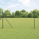Vidaxl hek met paal grijs 1 x 10 m staal en pvc