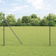 Vidaxl hek met paal grijs 1,5 x 10 m staal