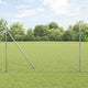 Vidaxl hek met paal zilver 1,5 x 10 m staal en pvc