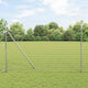 Vidaxl hek met paal zilver 1,6 x 10 m staal en pvc