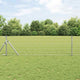 Vidaxl hek met paal zilver 0,6 x 10 m staal en pvc