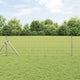 Vidaxl hek met paal zilver 0,8 x 10 m staal en pvc