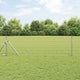Vidaxl euro-hek met grondbevestiging 25 x 0,4 m gegalvaniseerd staal