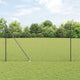 Vidaxl hek met paal grijs 1,5 x 10 m staal en pvc