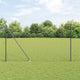 Vidaxl hek met paal grijs 1,6 x 10 m staal en pvc
