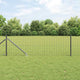 Vidaxl hek met paal grijs 0,8 x 10 m staal en pvc