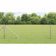 Vidaxl hek met paal zilver 0,6 x 10 m staal
