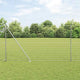 Vidaxl hek met paal zilver 1,6 x 10 m staal